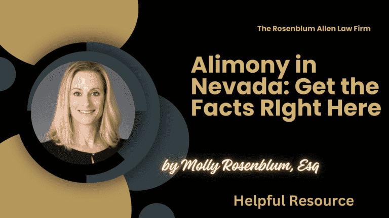 Alimony in Nevada Banner