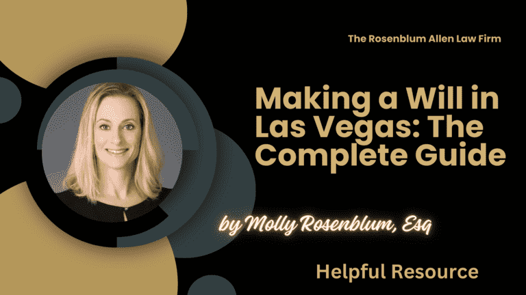 Making a Will in Las Vegas: The Complete Guide Banner