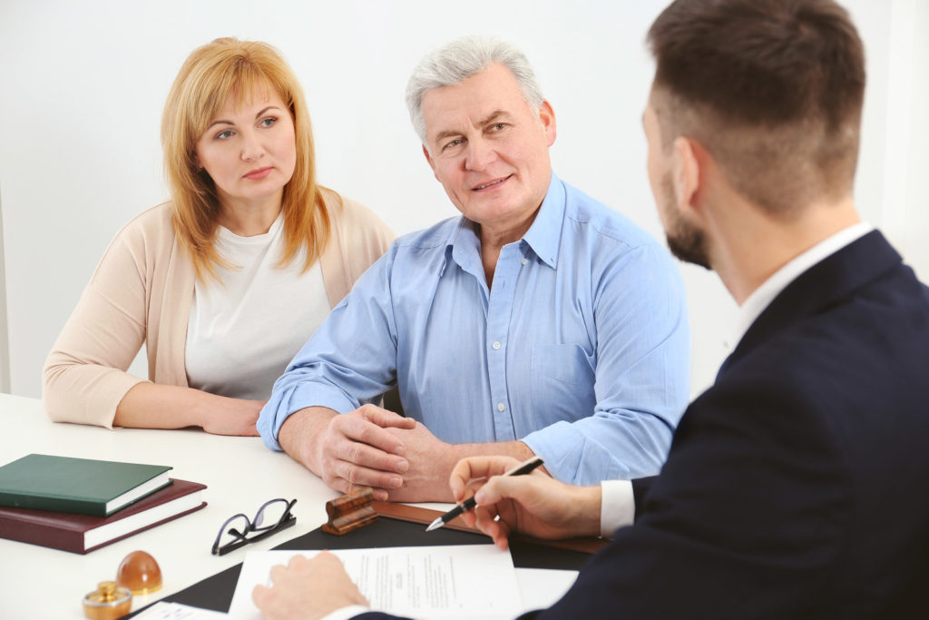 bigstock senior couple at notary public