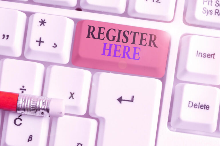 register your business image on a keyboard