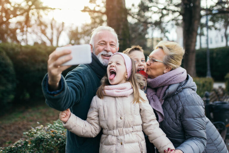 grandkids having fun