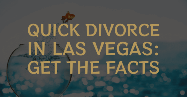 Quick Divorce in L:as Vegas Banner