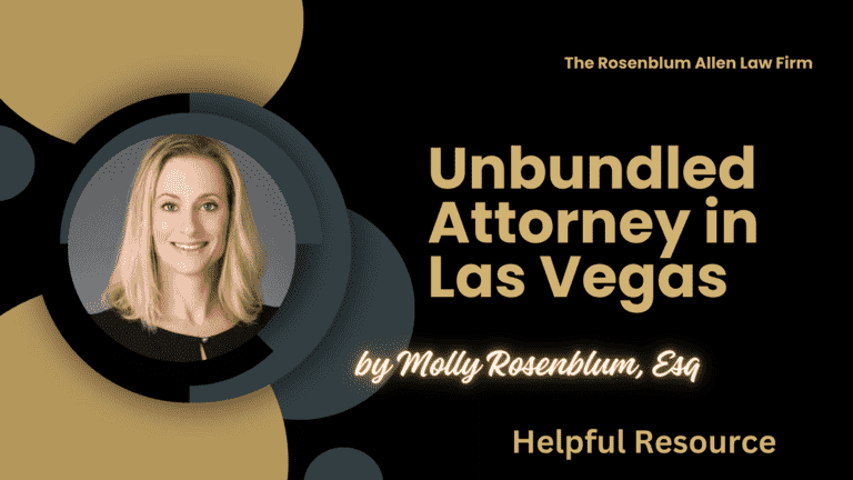Unbundled Attorney in Las Vegas Banner