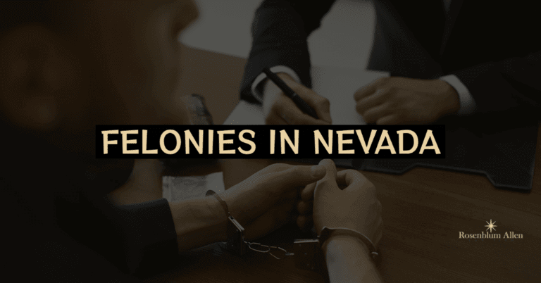 Felonies in Nevada Banner