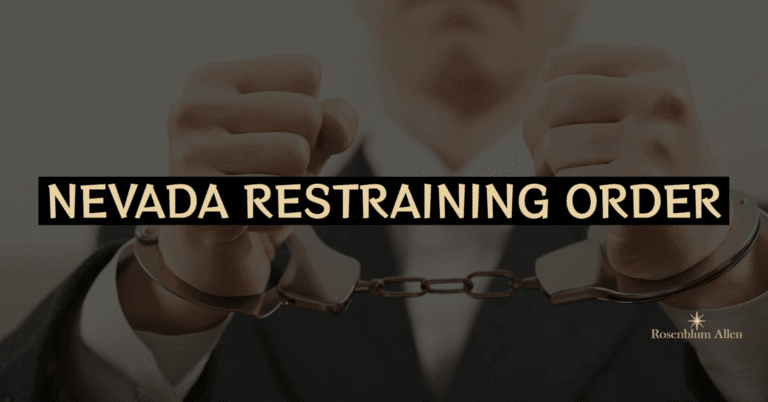 Nevada Restraining Order Banner