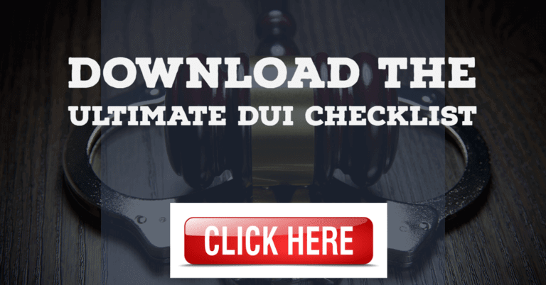 The Ultimate DUI Checklist