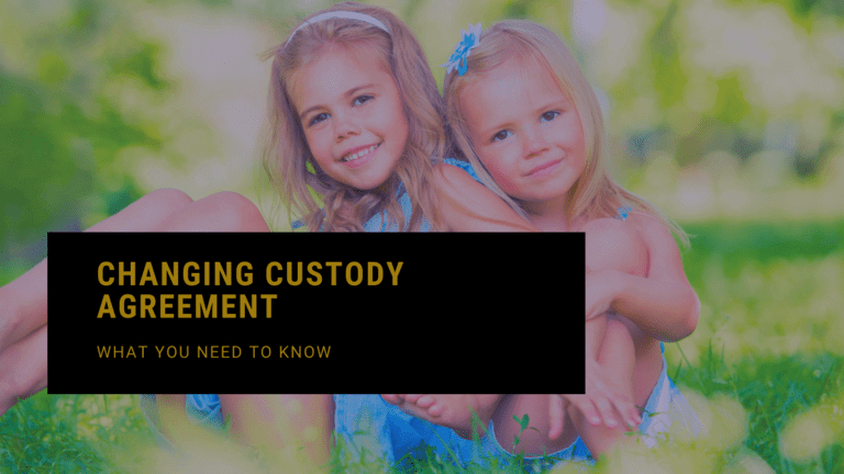 Changing Custody Agreement Banner