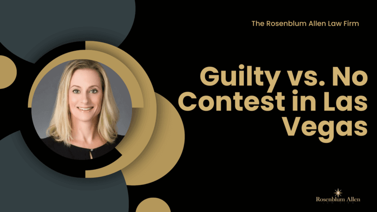 Guilty vs. No Contest in Las Vegas - The Rosenblum Allen Law Firm