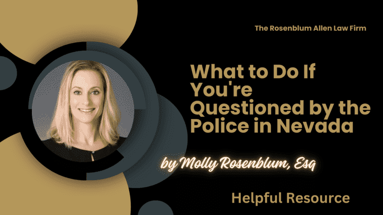 What to Do If You're Questioned by the Police in Nevada Banner