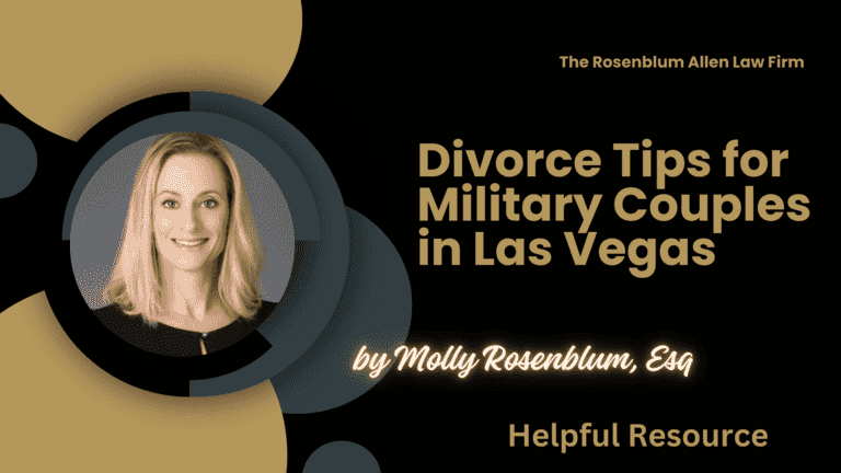 Divorce Tips for Military Couples in Las Vegas Banner