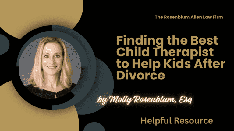Finding the Best Child Therapist to Help Kids After Divorce Banner