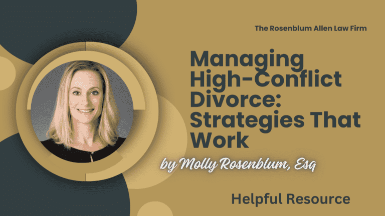 Managing High-Conflict Divorce Strategies That Work Banner