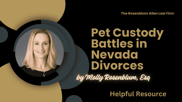 Pet Custody Battles in Nevada Divorces Banner