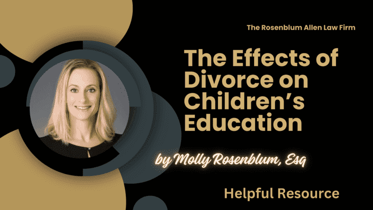 The Effects of Divorce on Children’s Education Banner