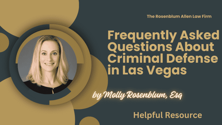 Frequently Asked Questions About Criminal Defense in Las Vegas Banner