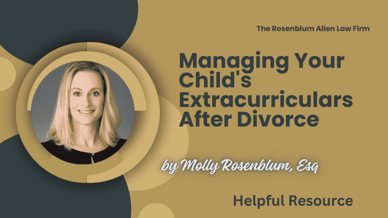 Managing Your Child's Extracurriculars After Divorce Banner