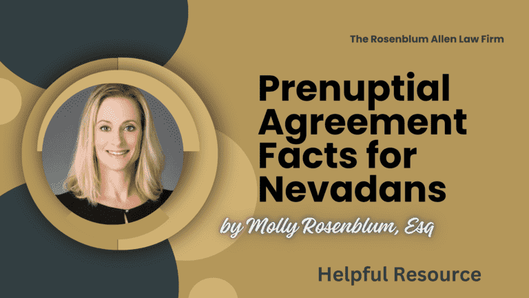 Prenuptial Agreement Facts for Nevadans Banner