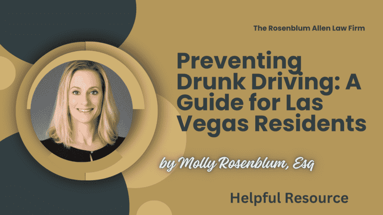 Preventing Drunk Driving: A Guide for Las Vegas Residents Banner
