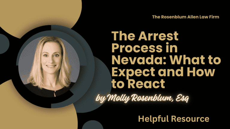 The Arrest Process in Nevada: What to Expect and How to React Banner