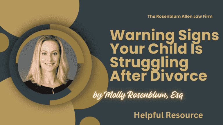 Warning Signs Your Child Is Struggling After Divorce Banner