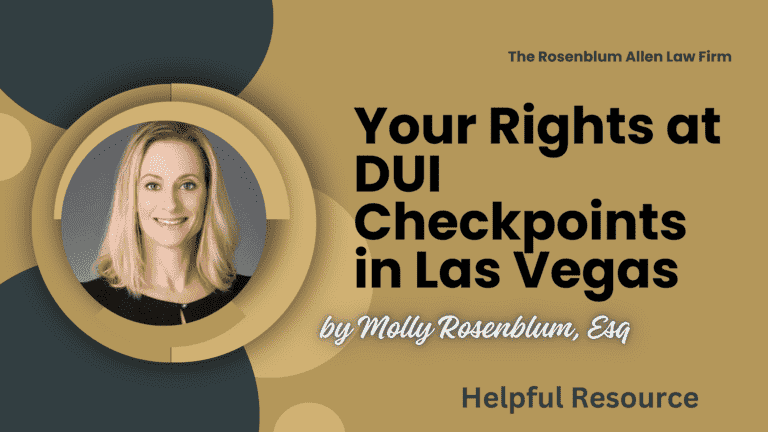 Your Rights at DUI Checkpoints in Las Vegas Banner