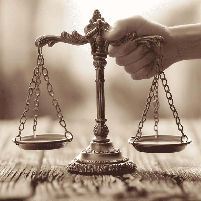 Scales of justice balancing legal documents and a handshake, symbolizing plea bargaining and alternative resolutions in DUI cases.