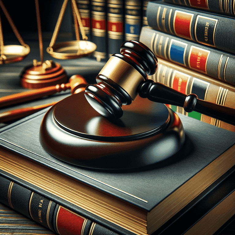 Gavel and Legal Books Highlighting Specific Guidelines for Common Offenses