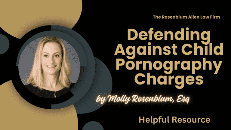 Defending Against Child Pornography Charges Banner