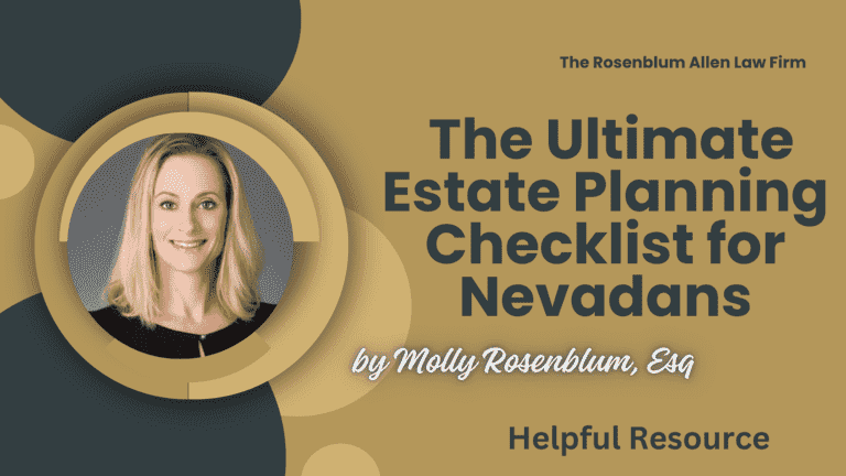 The Ultimate Estate Planning Checklist for Nevadans Banner