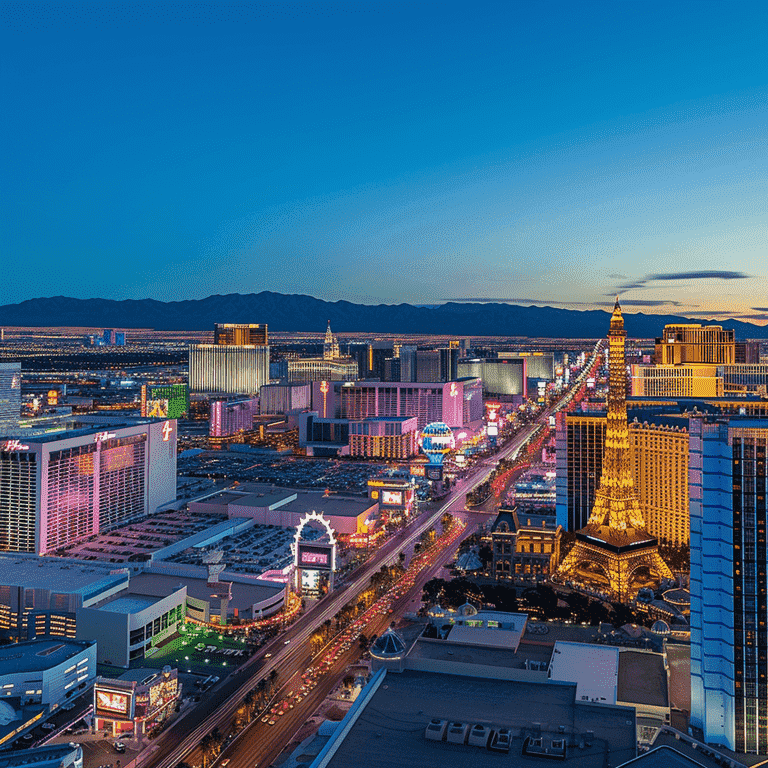 Las Vegas Legal District Skyline