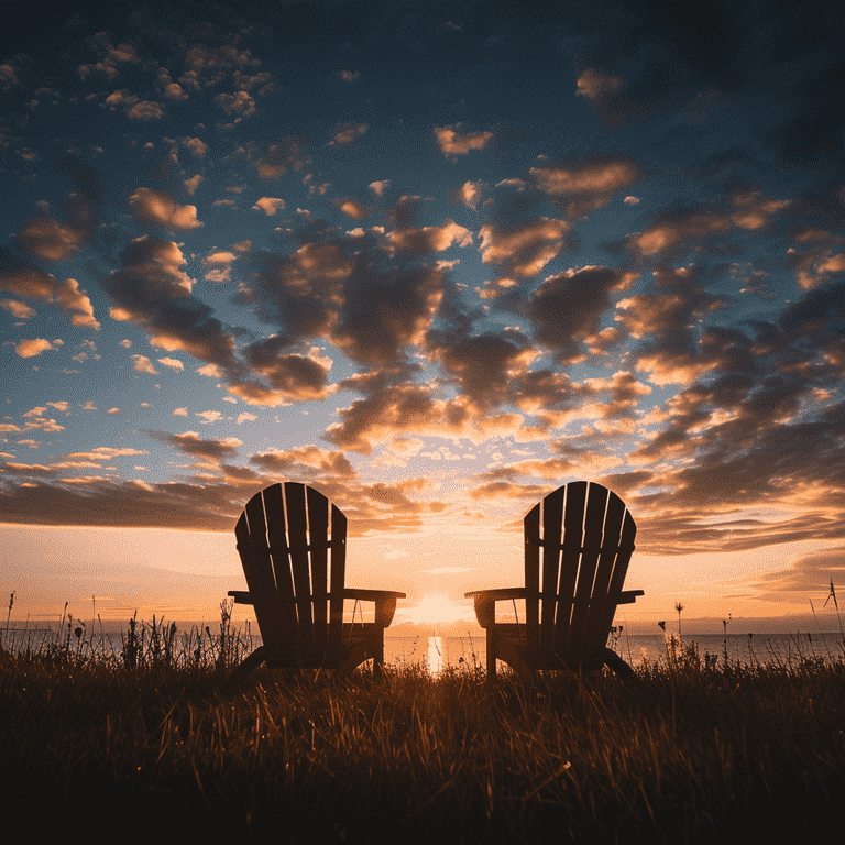 Chairs Facing Sunset - Decision Making