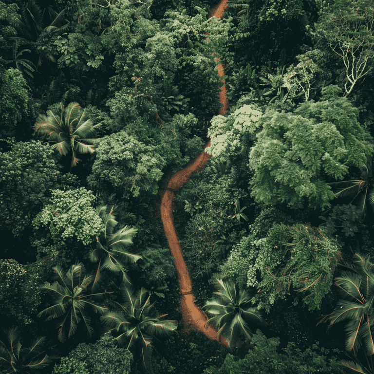 A diverging path through a forest, representing overcoming challenges in 51/49 custody arrangements.