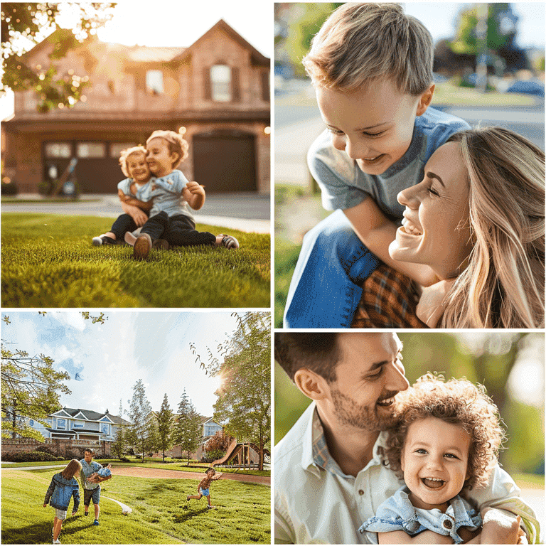 Collage of images showcasing the benefits of Homestead Exemption
