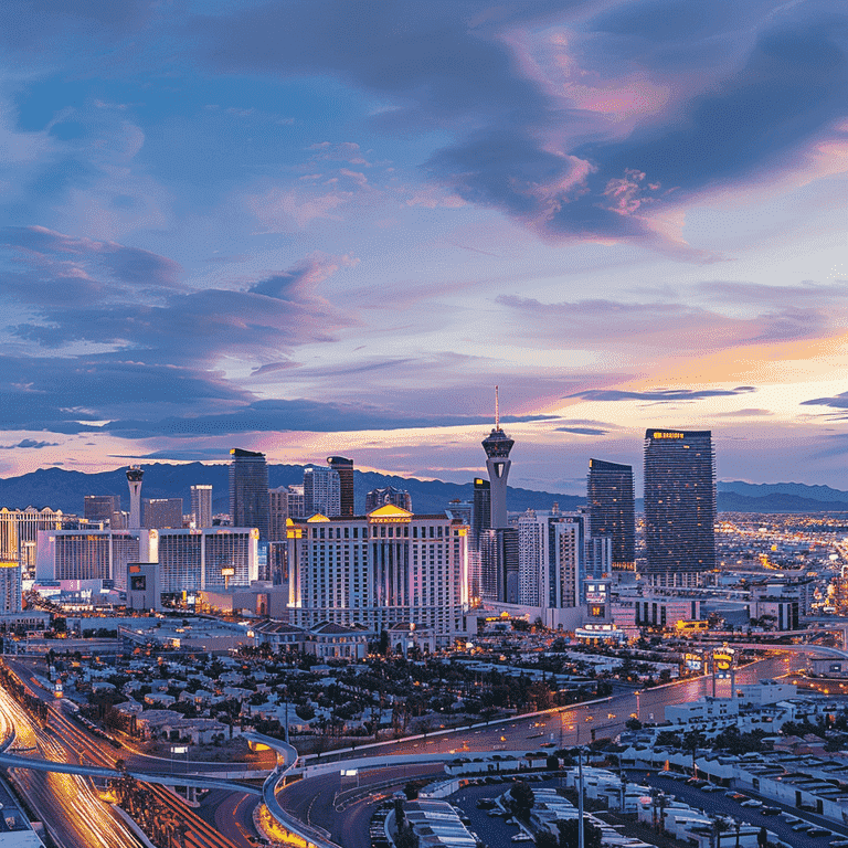 Las Vegas Skyline at Dusk