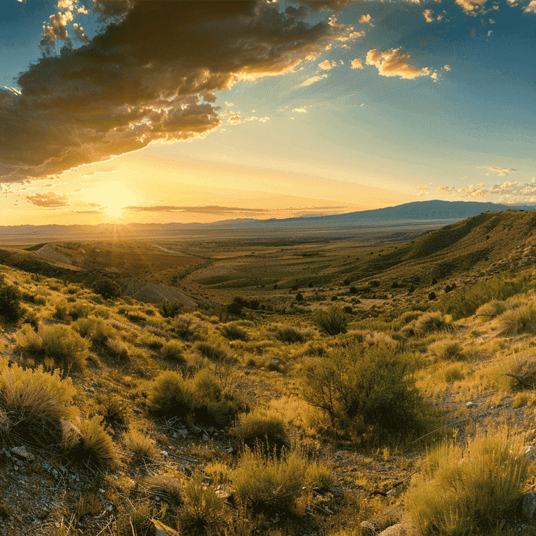 Peaceful Nevada landscape symbolizing estate planning and trust formation.