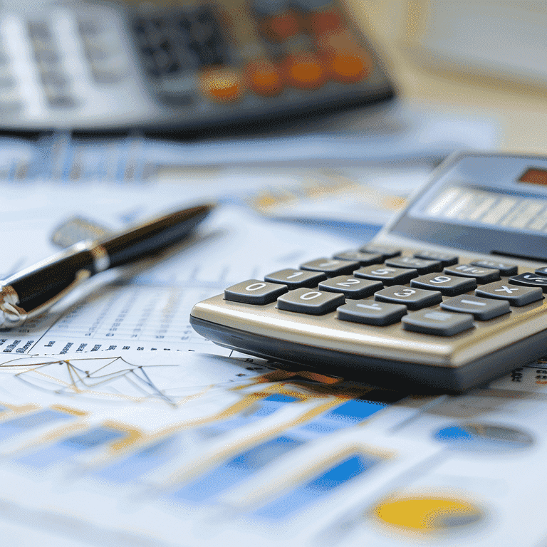 Financial Planning Documents with Calculator