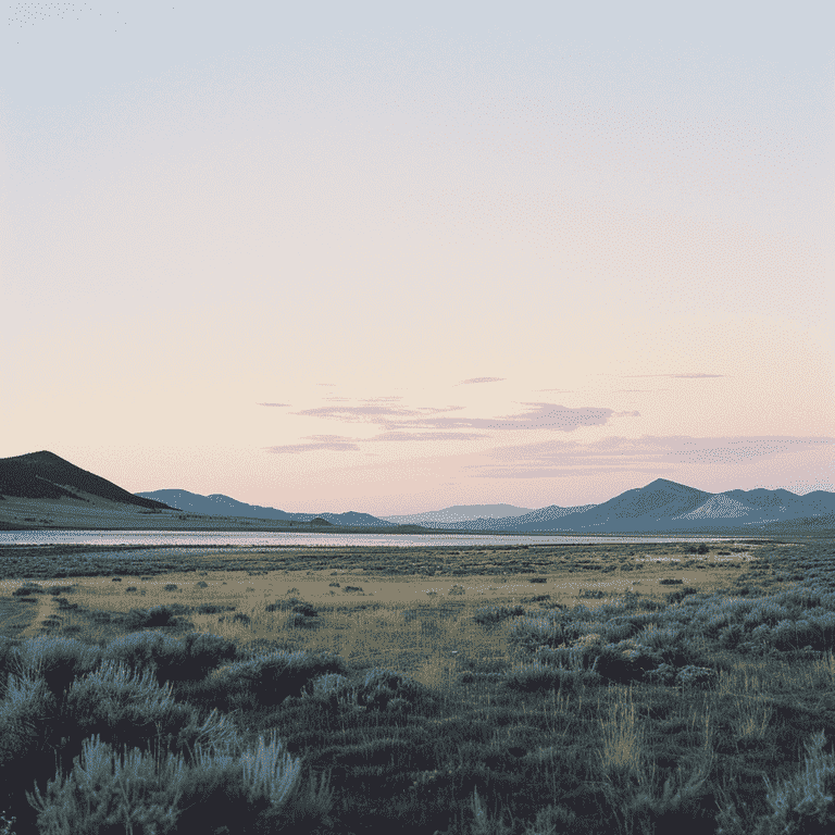 Serene Nevada landscape at dawn, representing the future of the death penalty.