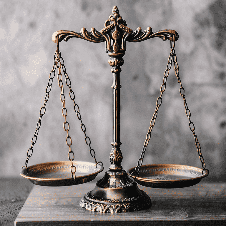Balance scale symbolizing legal rights and protections in child support cases