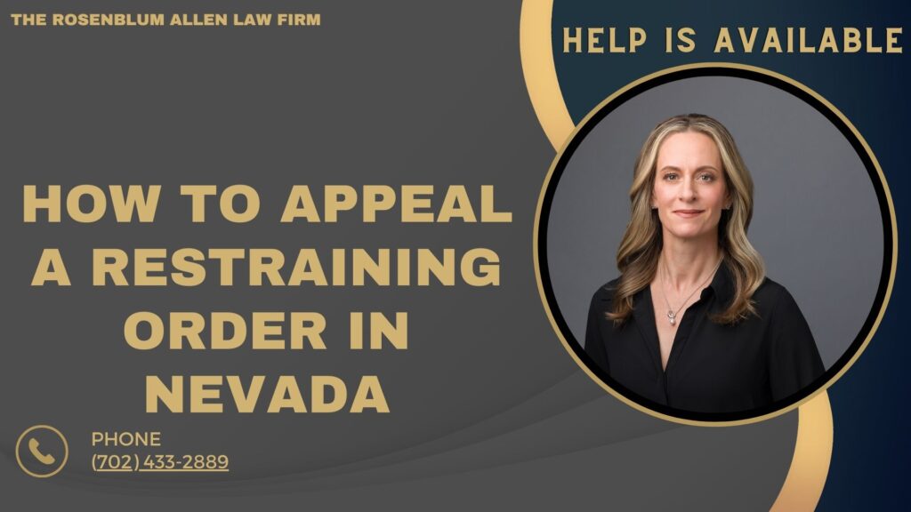 View of How to Appeal a Restraining Order in Nevada