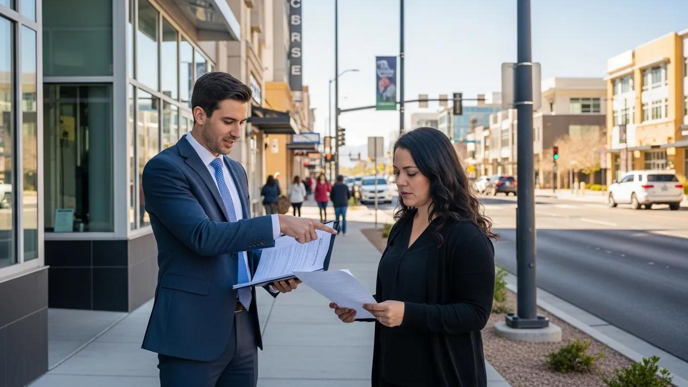 Best Child Custody Lawyers in Henderson for Your Family - child custody attorney consulting with a parent outside a law office in henderson showcasing legal support 7e07cbc0 4ca2 4e25 87bd 9473f069dbb0 Child custody attorney consulting with a parent outside a law office in Henderson, showcasing legal support